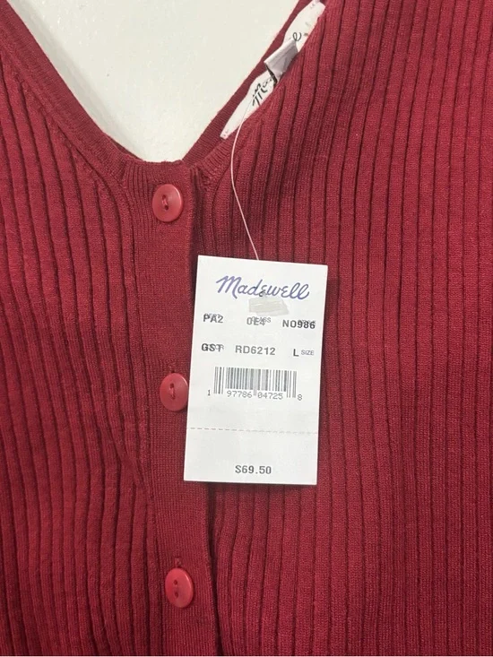 Madewell The Signature Knit Button-Front Sweater Tank - Picture 6 of 8